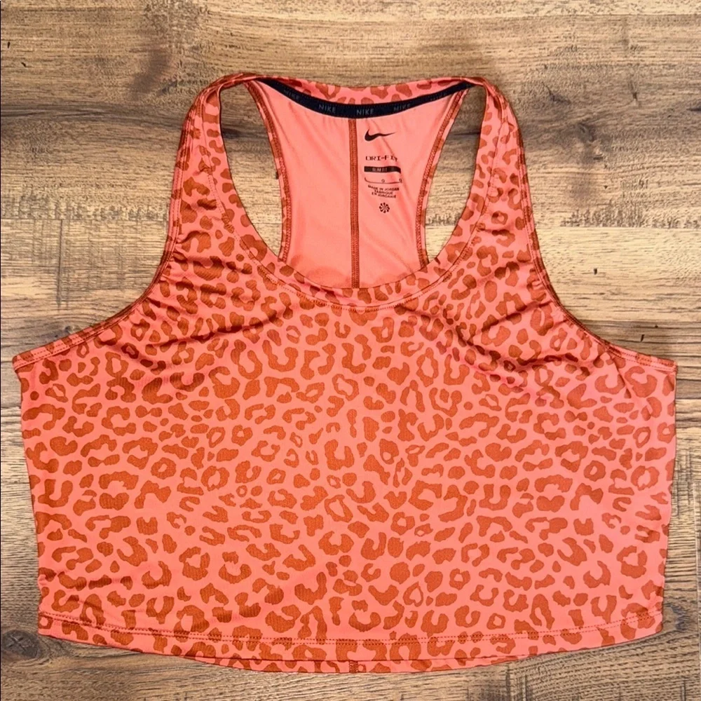 Nike Dri-FIT Slim Fit Tank Top in Orange